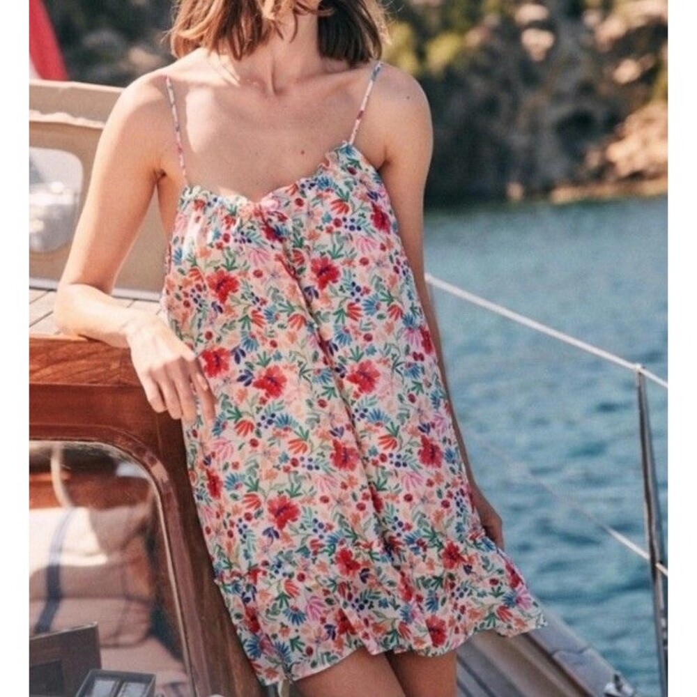 Sezane Floral Print Sido Dress Sundress Size 38
